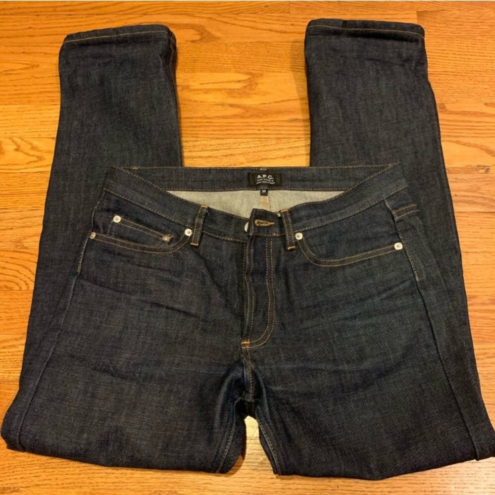 APC New Cure H raw denim jeans Sz 30